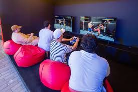 Cockpit de corrida em evento corporativo